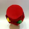 Custom-made various types of foreign trade velvet soft hats and noble milk cloth flower hats are made with red tall hats and a few flower hats Application Scenario